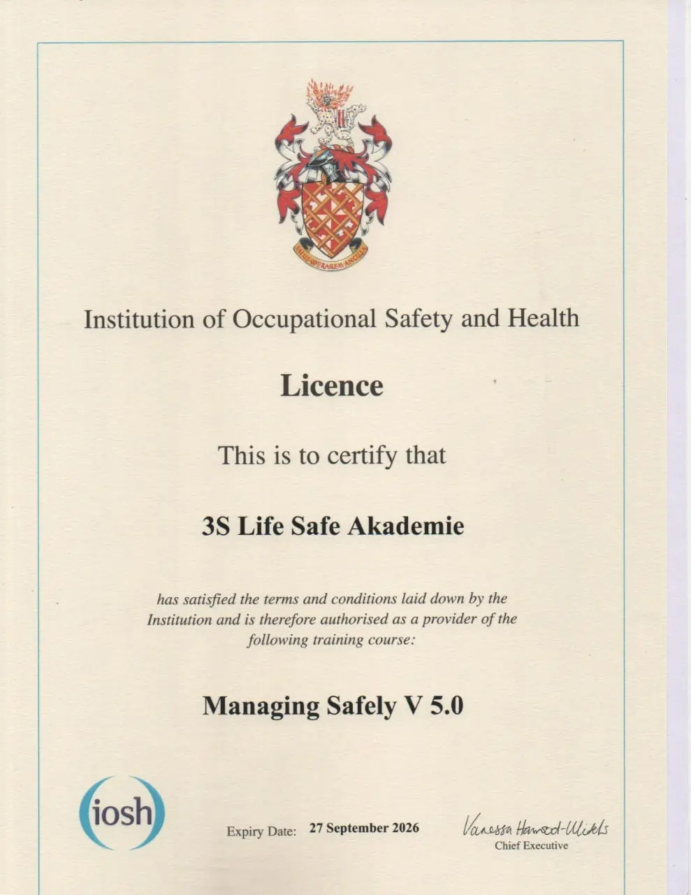 IOSH Accreditation